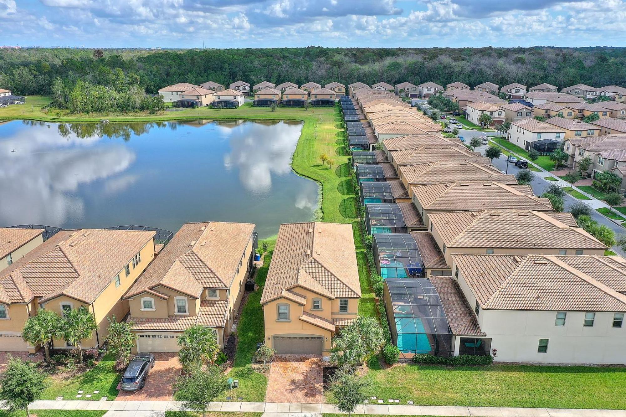 Stylish Cozy Family Getaway With Private Pool And Lake View Kissimmee Eksteriør bilde