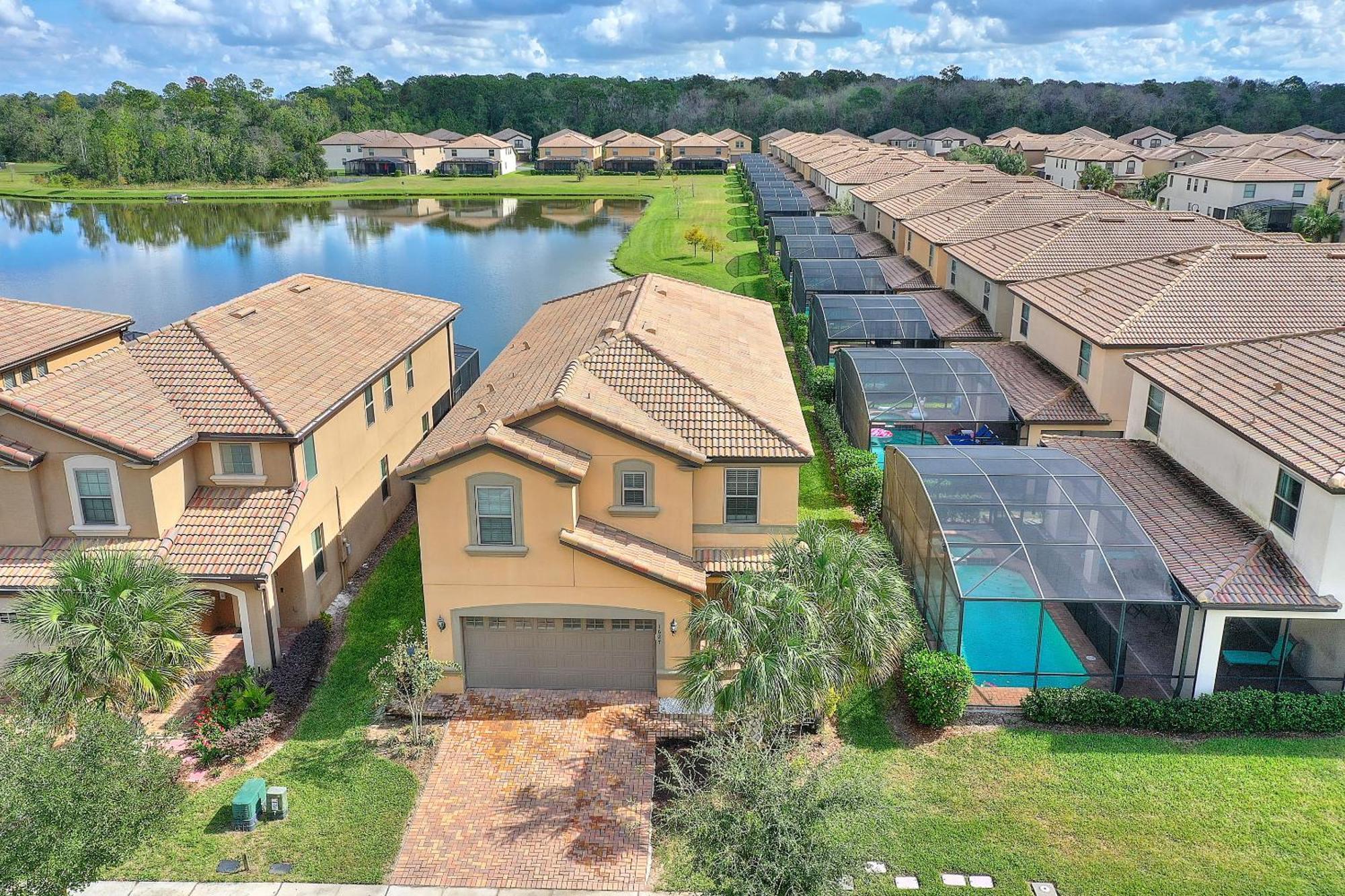 Stylish Cozy Family Getaway With Private Pool And Lake View Kissimmee Eksteriør bilde